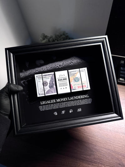 Money Laundering - USD Money Art Frame