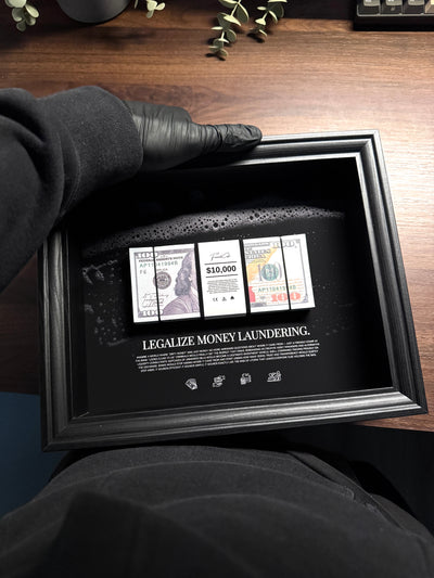 Money Laundering - USD Money Art Frame