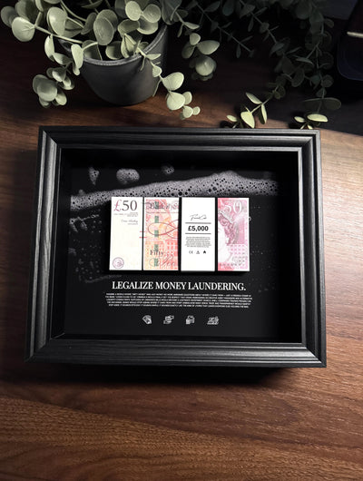 Money Laundering - GBP Money Art Frame