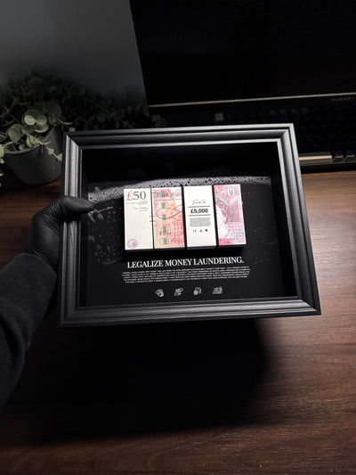 Money Laundering - GBP Money Art Frame