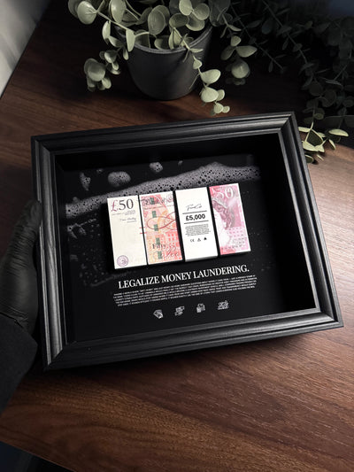 Money Laundering - GBP Money Art Frame
