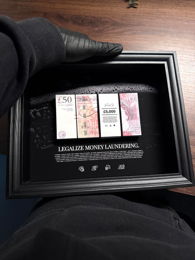 Money Laundering - GBP Money Art Frame