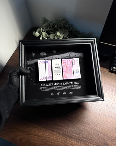 Money Laundering - EURO Money Art Frame