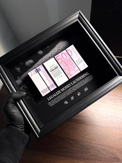 Money Laundering - EURO Money Art Frame