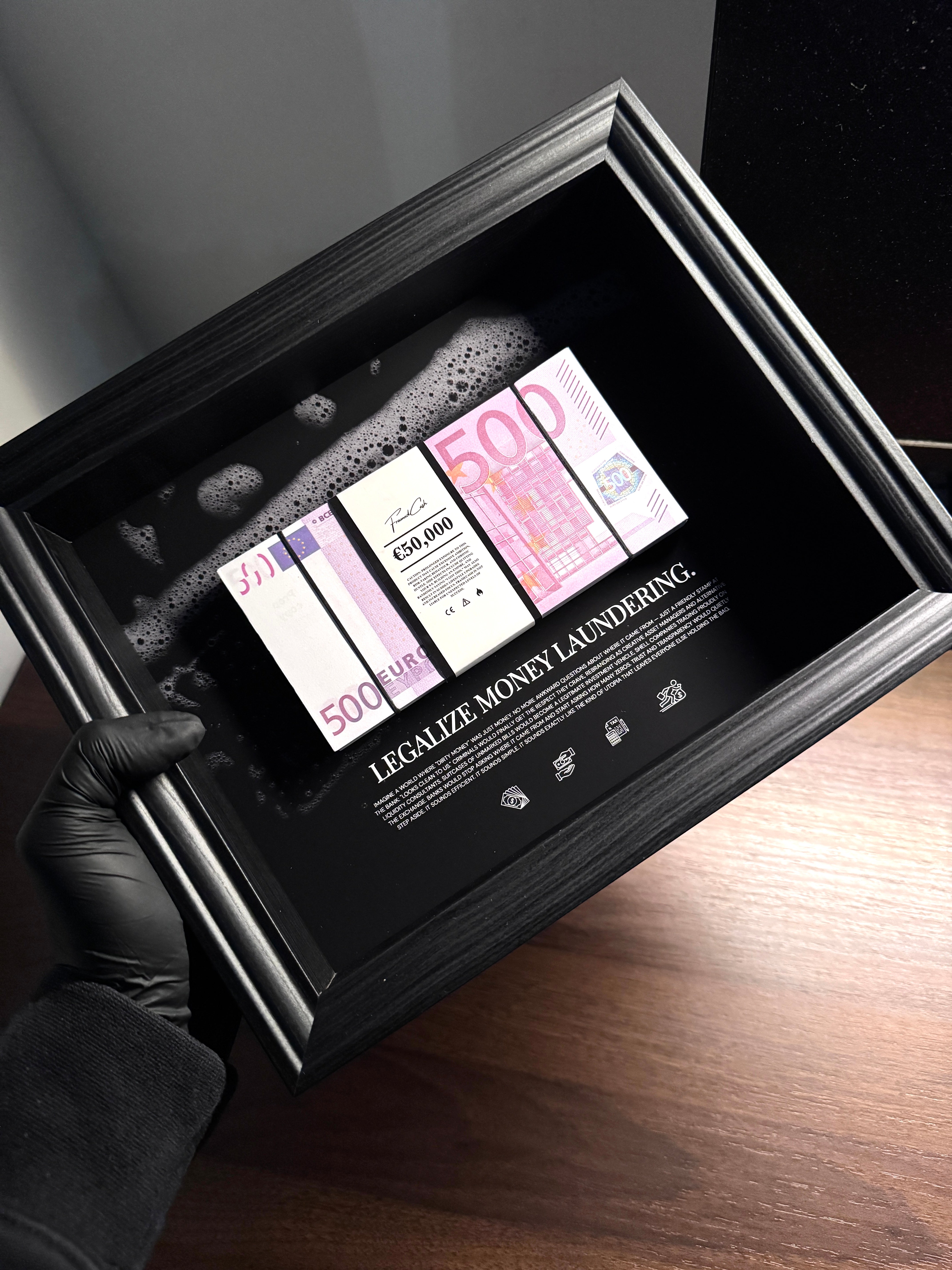 Money Laundering - EURO Money Art Frame