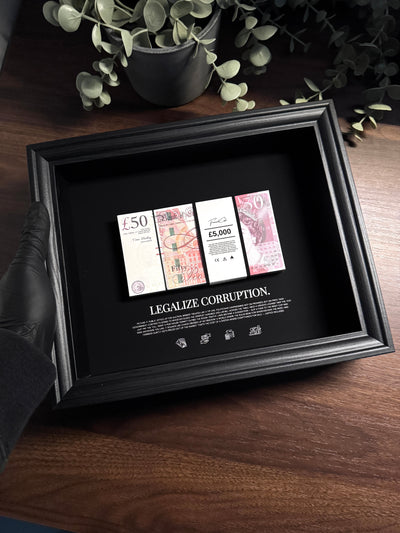 Corruption - GBP Money Art Frame