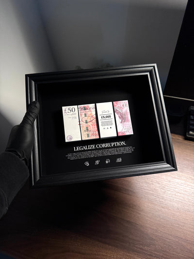 Corruption - GBP Money Art Frame