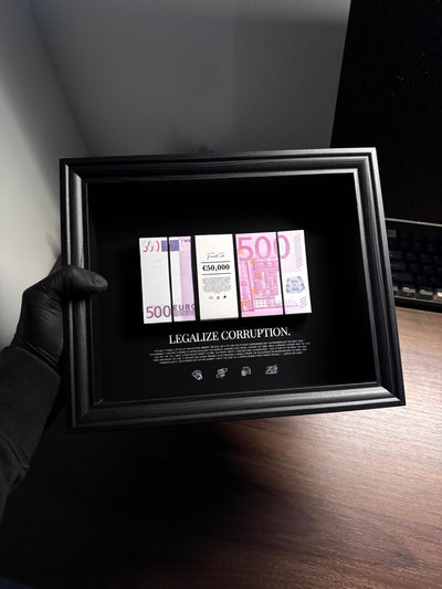 Corruption - EURO Money Art Frame