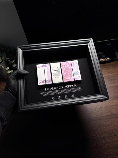 Corruption - EURO Money Art Frame
