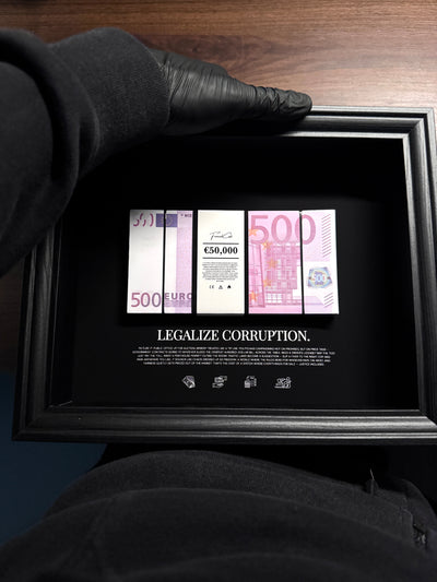 Corruption - EURO Money Art Frame