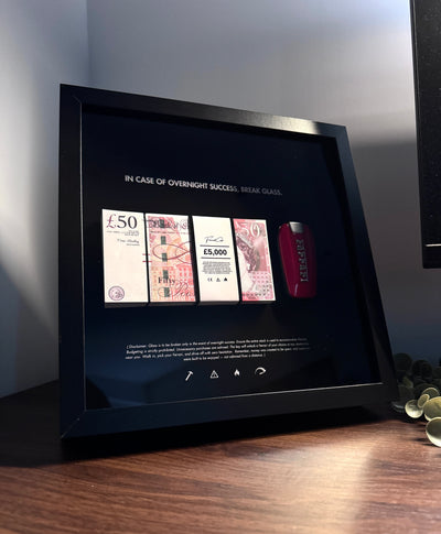 IN CASE OF OVERNIGHT SUCCESS FRAME – GBP & FERRARI EDITION