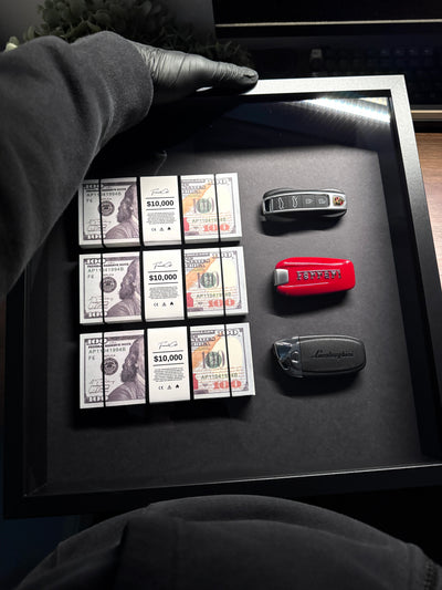 THE WEALTH DISPLAY – USD & SUPERCAR KEYS