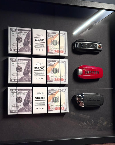 THE WEALTH DISPLAY – USD & SUPERCAR KEYS