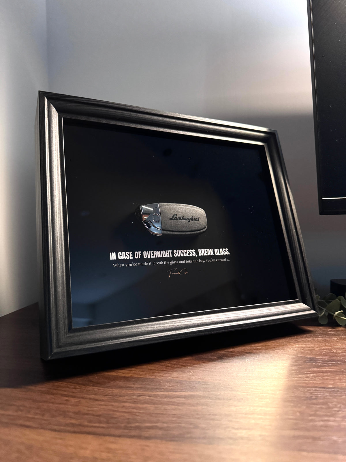 IN CASE OF OVERNIGHT SUCCESS, BREAK GLASS - LAMBORGHINI EDITION