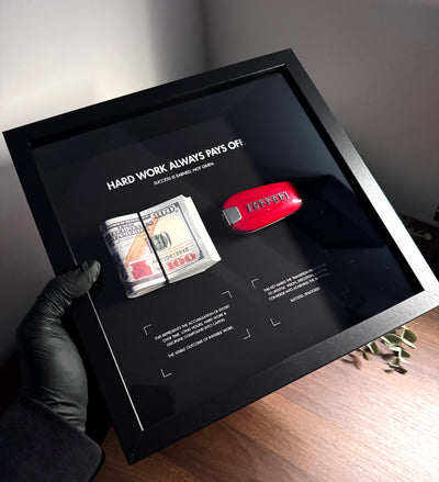 HARD WORK ALWAYS PAYS OFF – USD & FERRARI FRAME