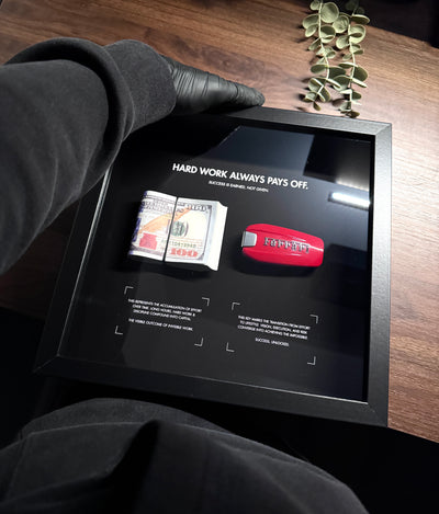 HARD WORK ALWAYS PAYS OFF – USD & FERRARI FRAME