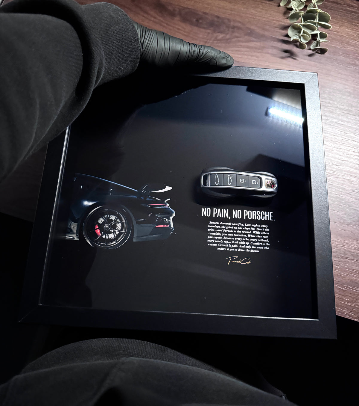 NO PAIN, NO PORSCHE - LUXURY PORSCHE KEY FRAME