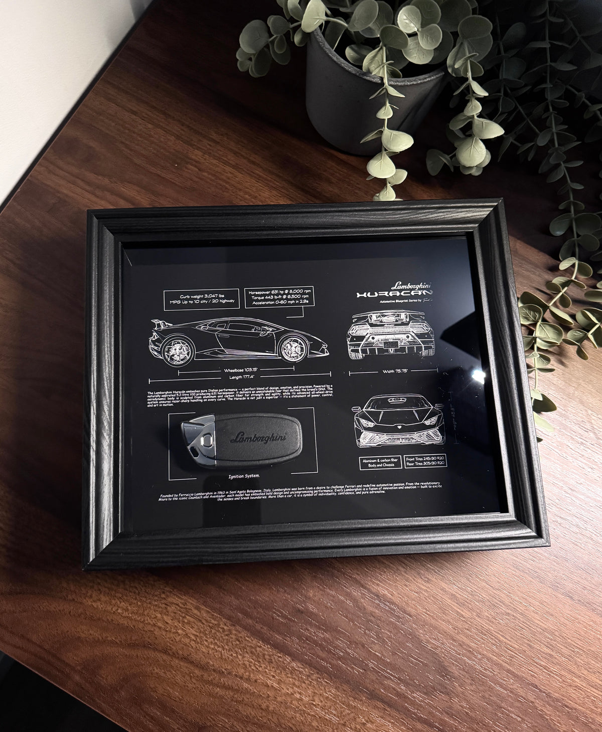 LAMBORGHINI HURACÁN BLUEPRINT & KEY FRAME