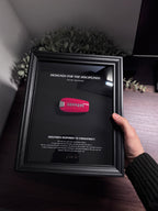 Designed for the Disciplined - Motivational Ferrari Key Frame (Black Edition)