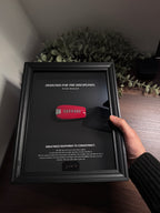 Designed for the Disciplined - Motivational Ferrari Key Frame (Black Edition)