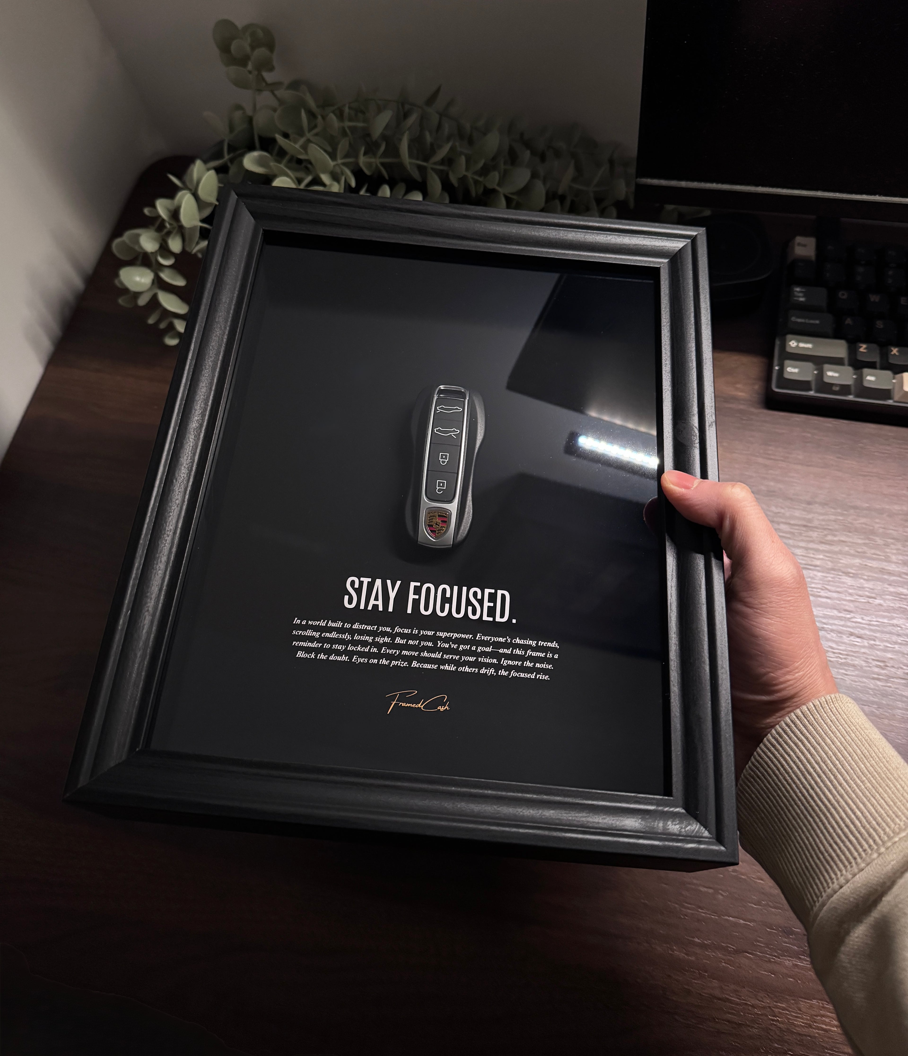 Stay Focused Porsche Key Frame