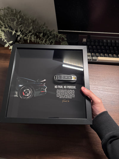 No Pain, No Porsche - Luxury Porsche Key Frame