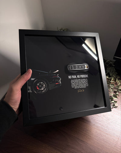 No Pain, No Porsche - Luxury Porsche Key Frame