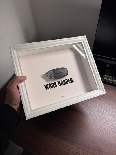 Lamborghini Key Frame – WORK HARDER (White)