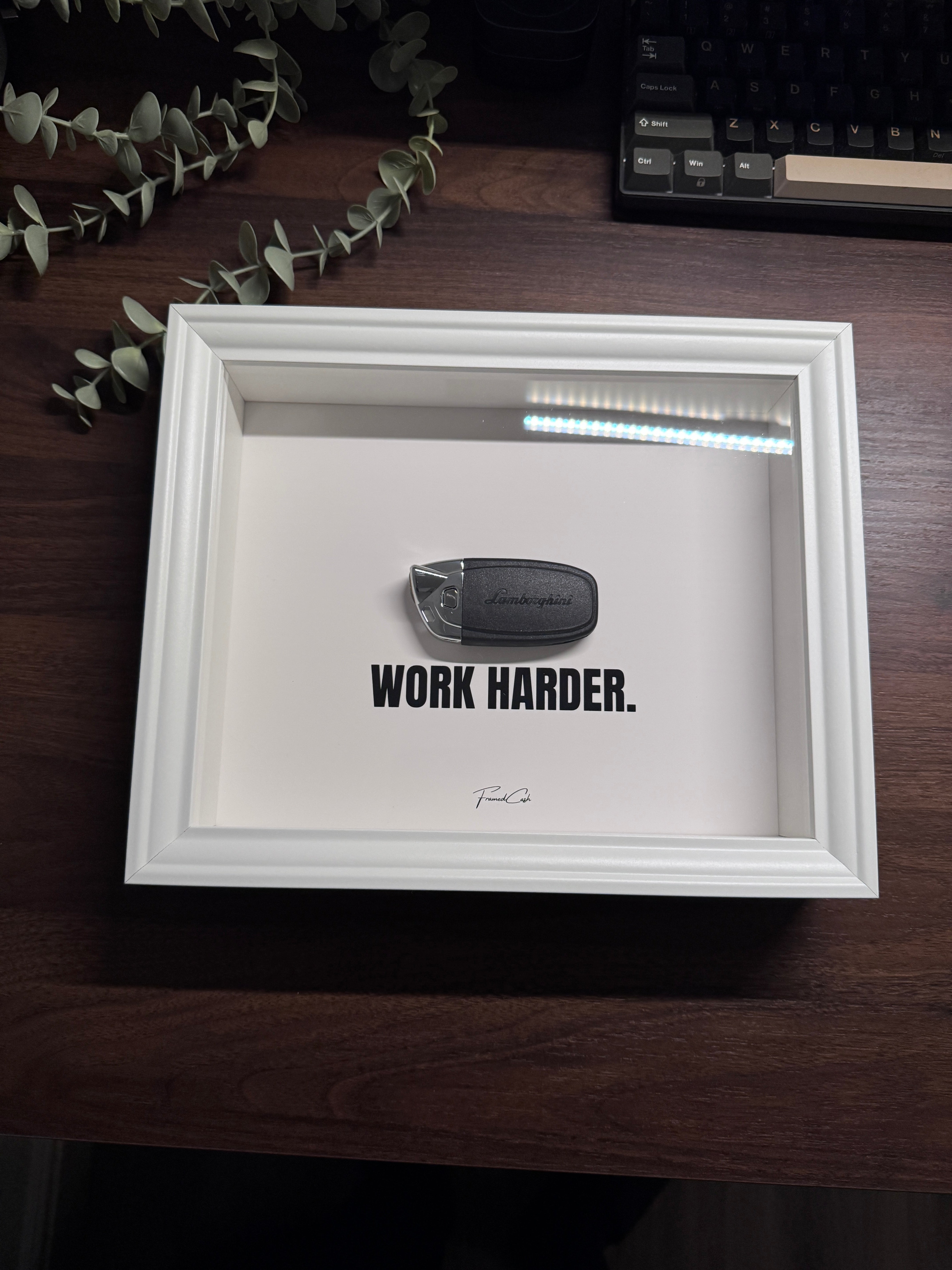 Lamborghini Key Frame – WORK HARDER (White)