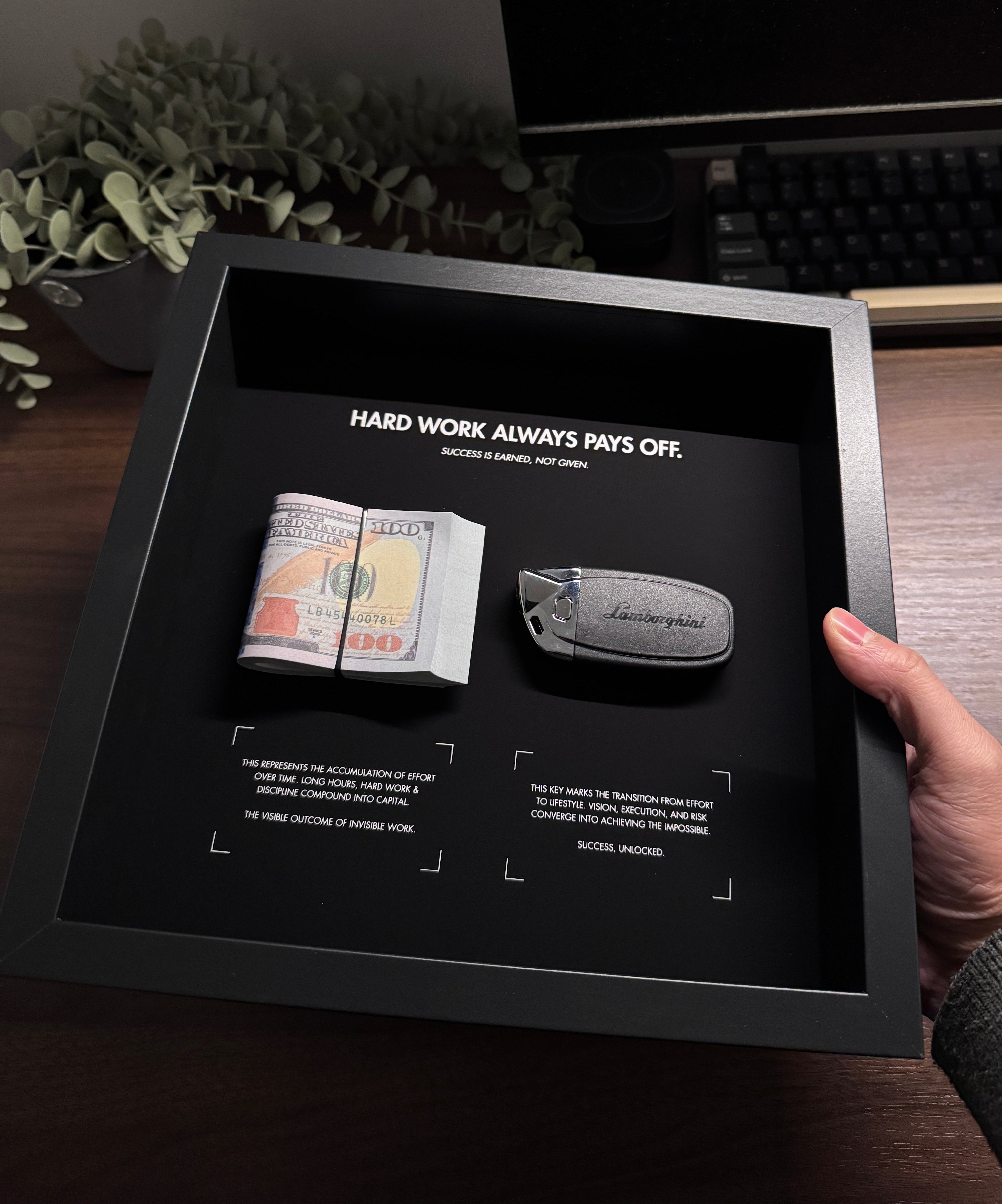 Hard Work Always Pays Off - USD & Lamborghini Frame