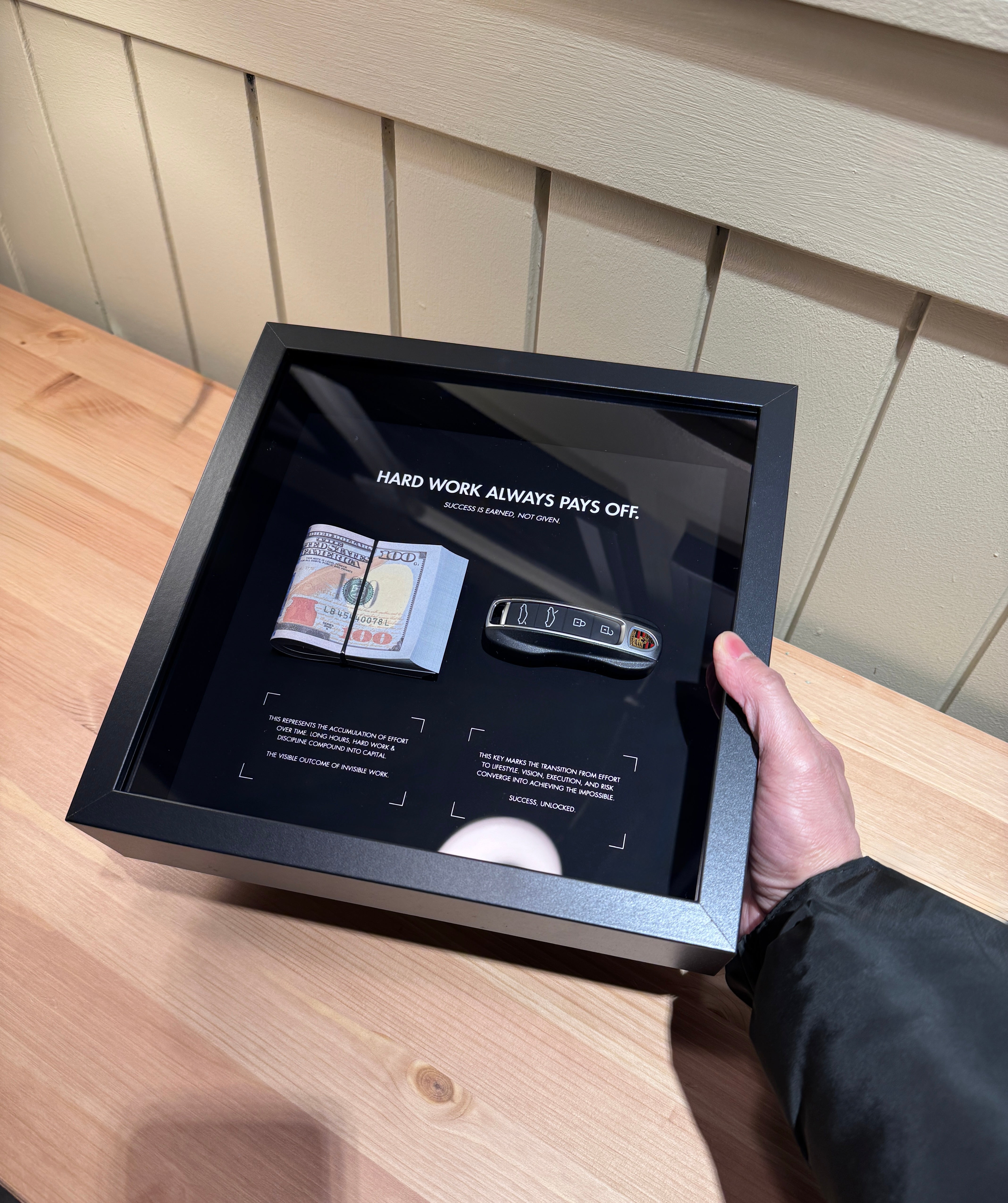 Hard Work Always Pays Off - USD & Porsche Frame