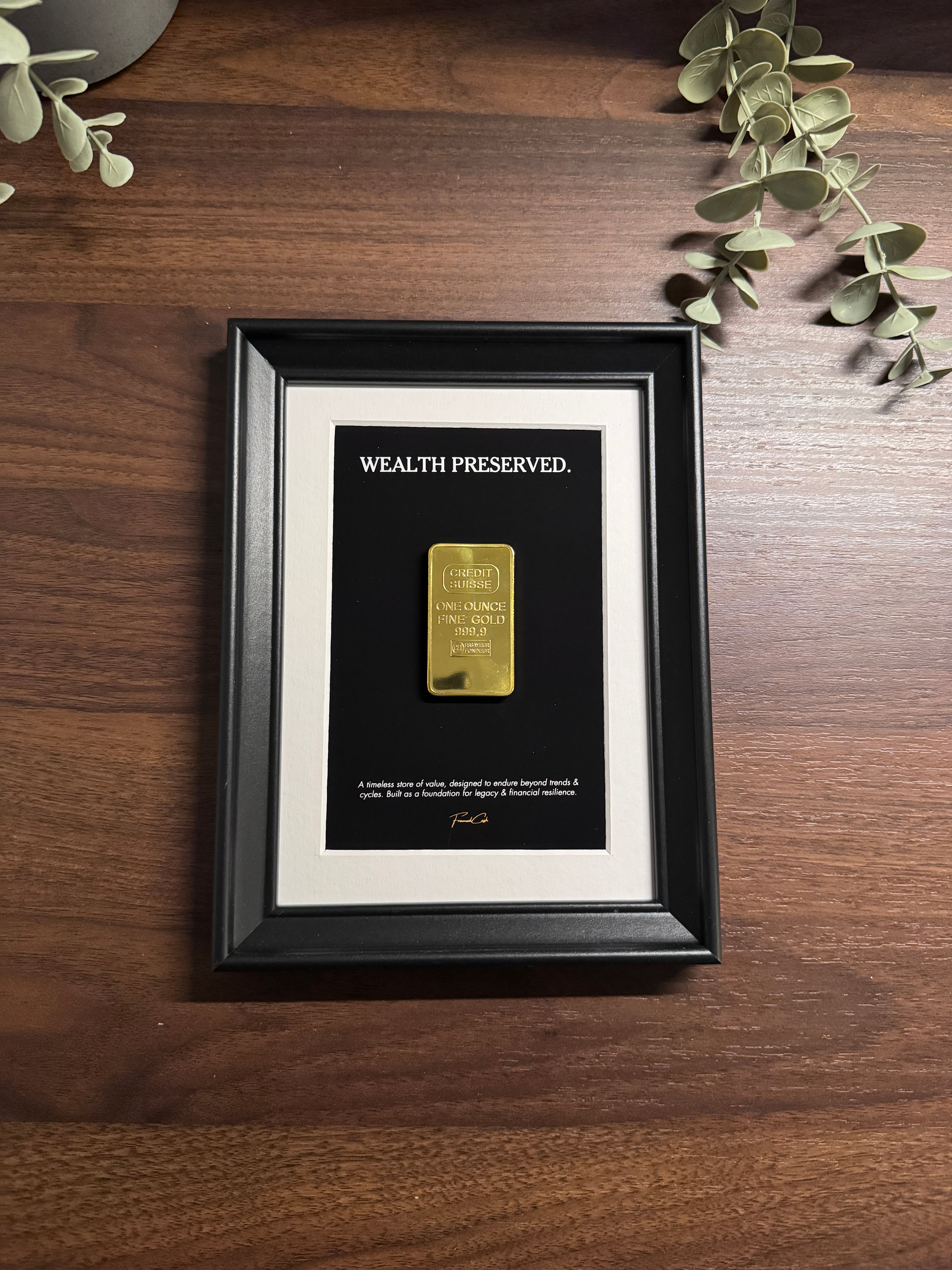 Mini Gold Frame - The Wealth Preserved