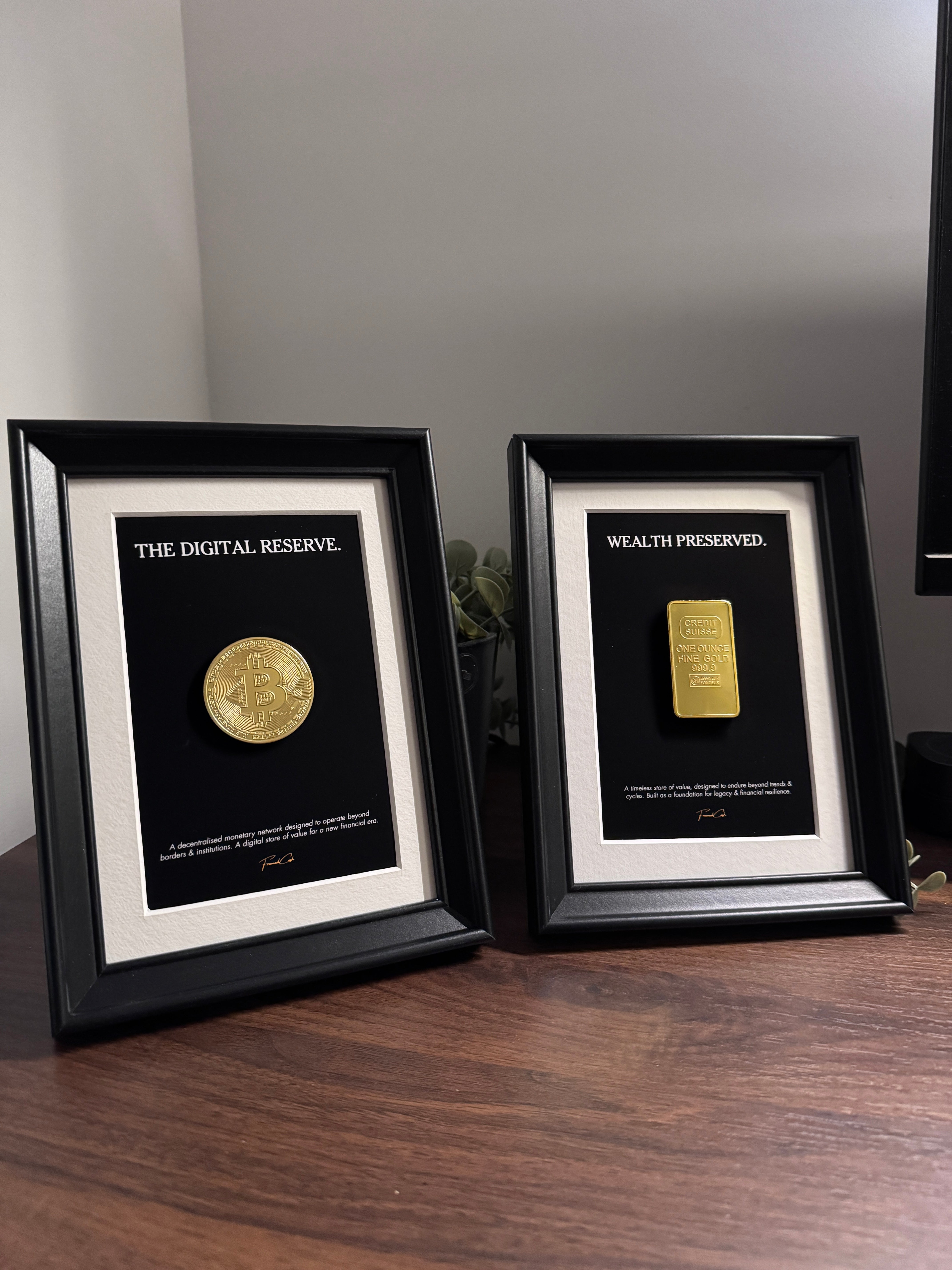 Digital & Physical Stores of Value - Set of 2 Mini Frames