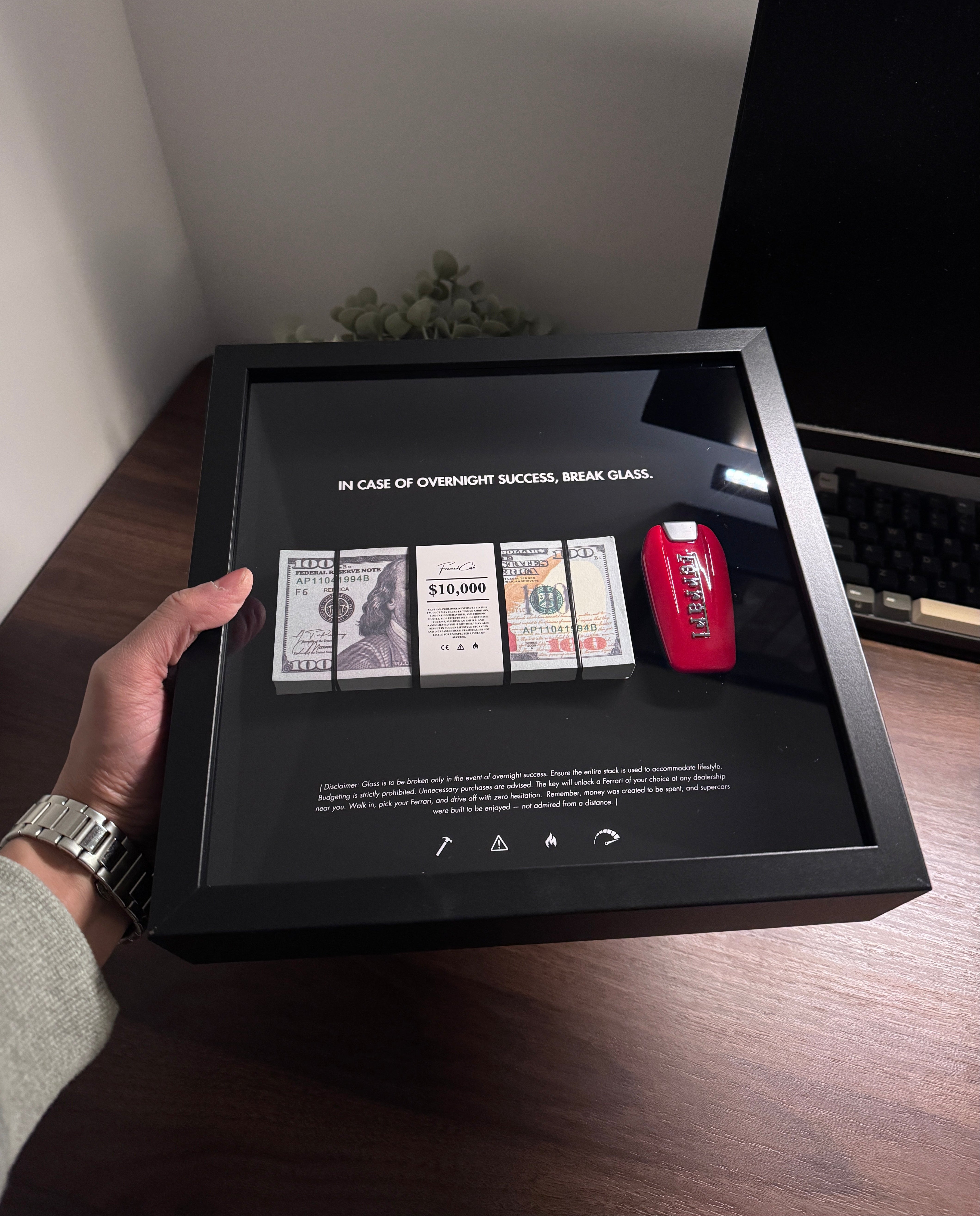 In Case Of Overnight Success Frame - USD & Ferrari Edition