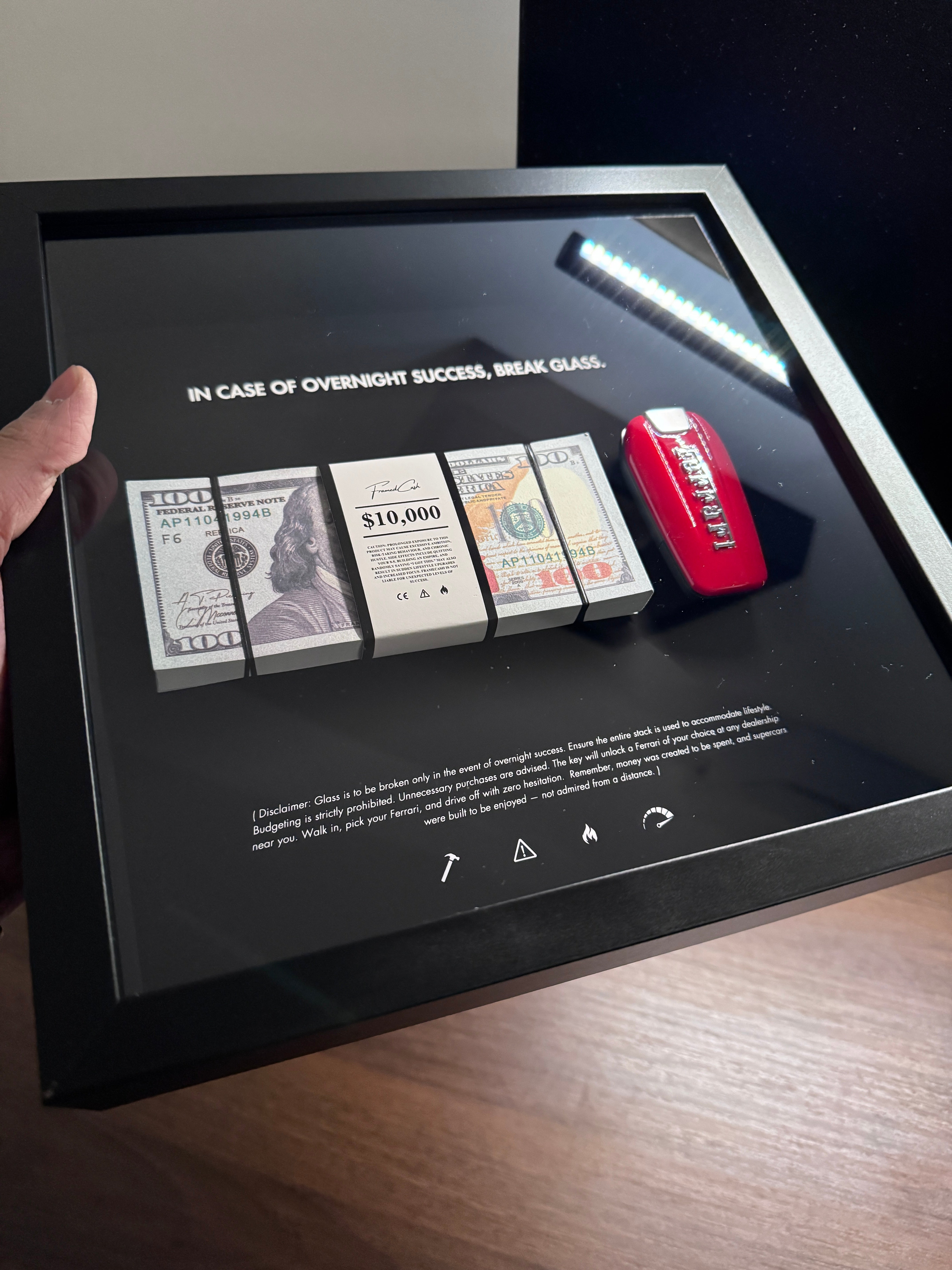 In Case Of Overnight Success Frame - USD & Ferrari Edition