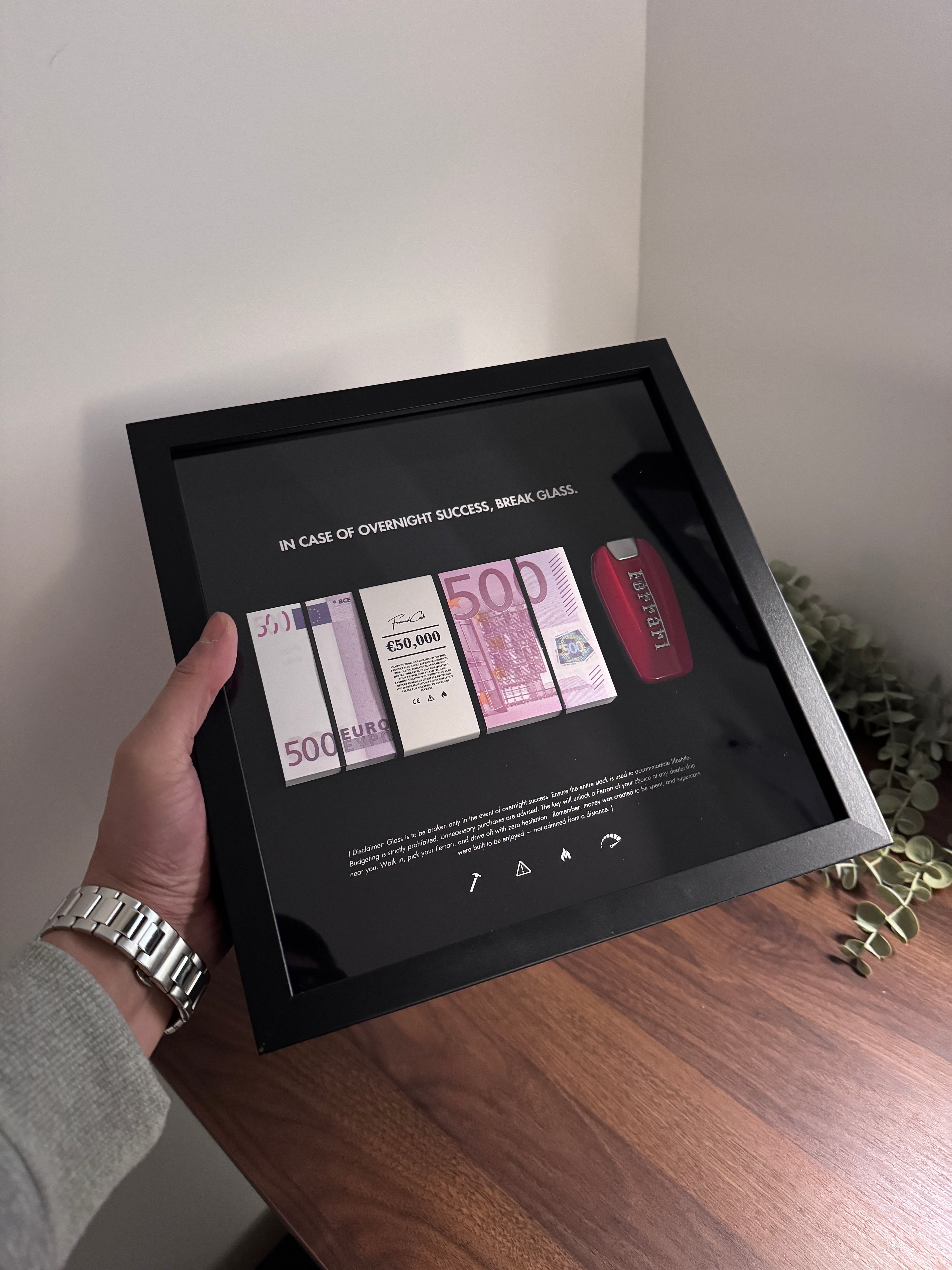 In Case Of Overnight Success Frame - Euro & Ferrari Edition