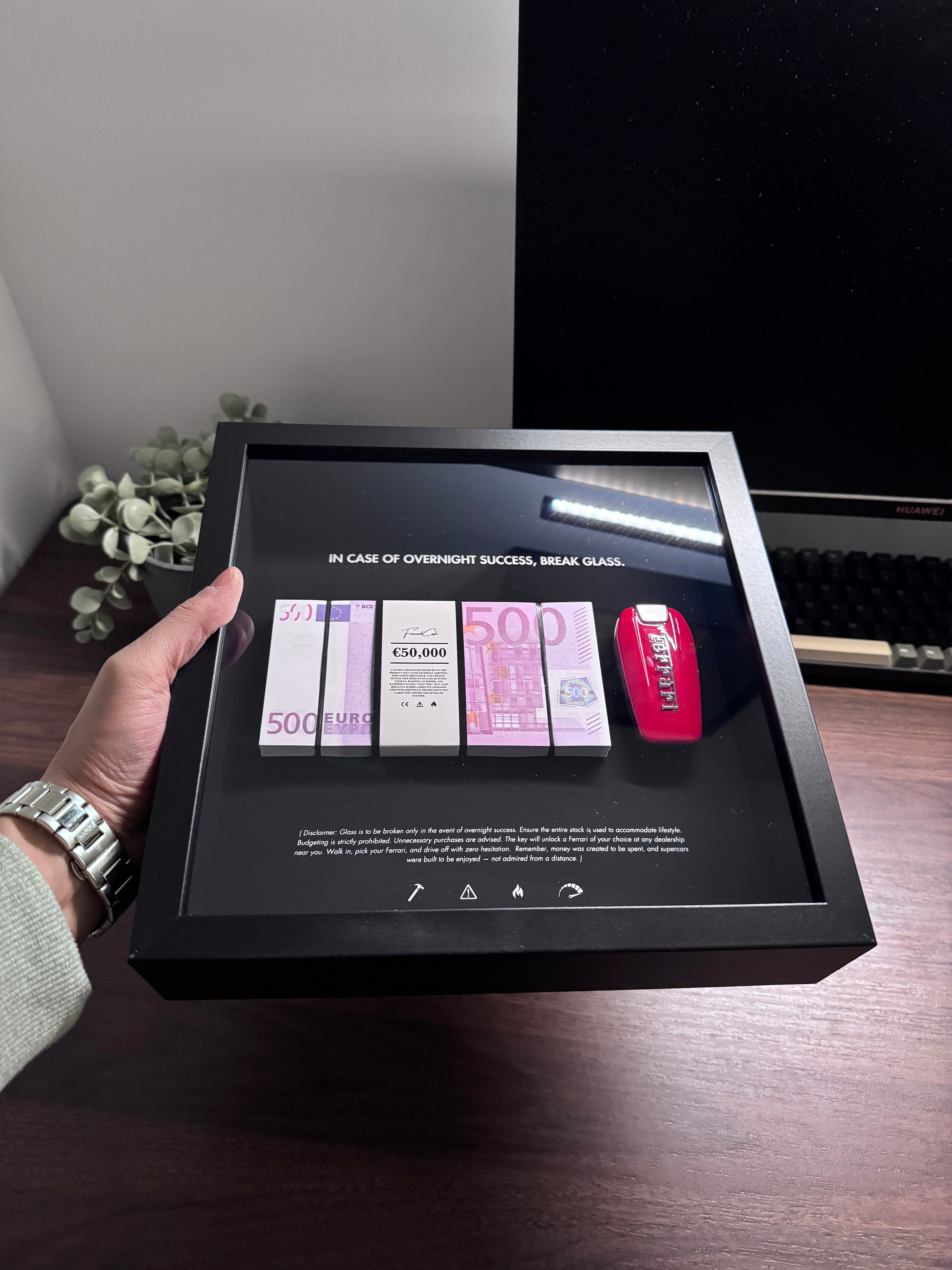 In Case Of Overnight Success Frame - Euro & Ferrari Edition