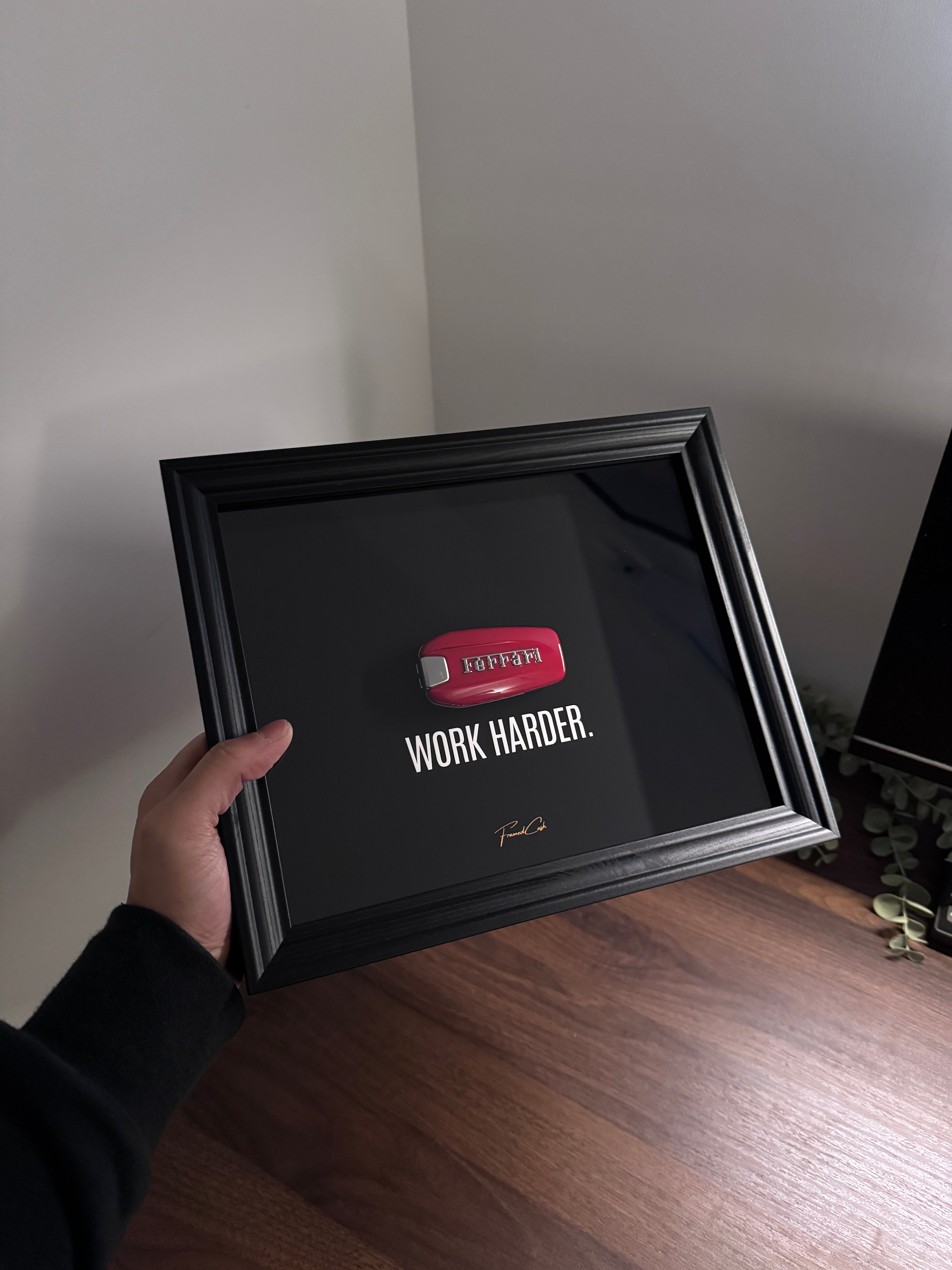 Ferrari Key Framed – WORK HARDER
