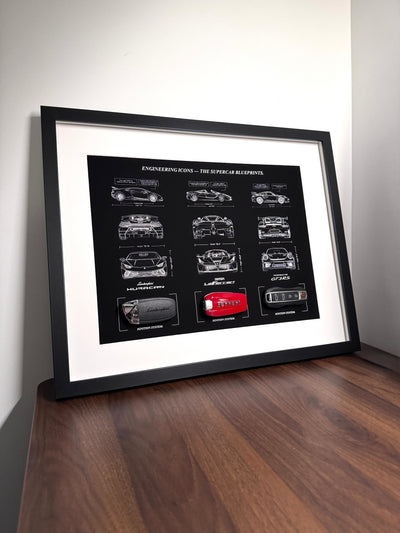 Engineering Icons - The Supercar Blueprints & Keys Frame