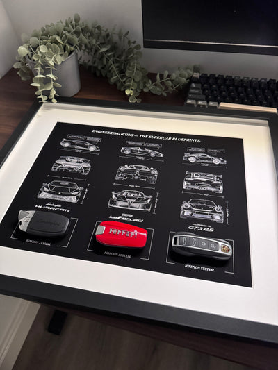 Engineering Icons - The Supercar Blueprints & Keys Frame