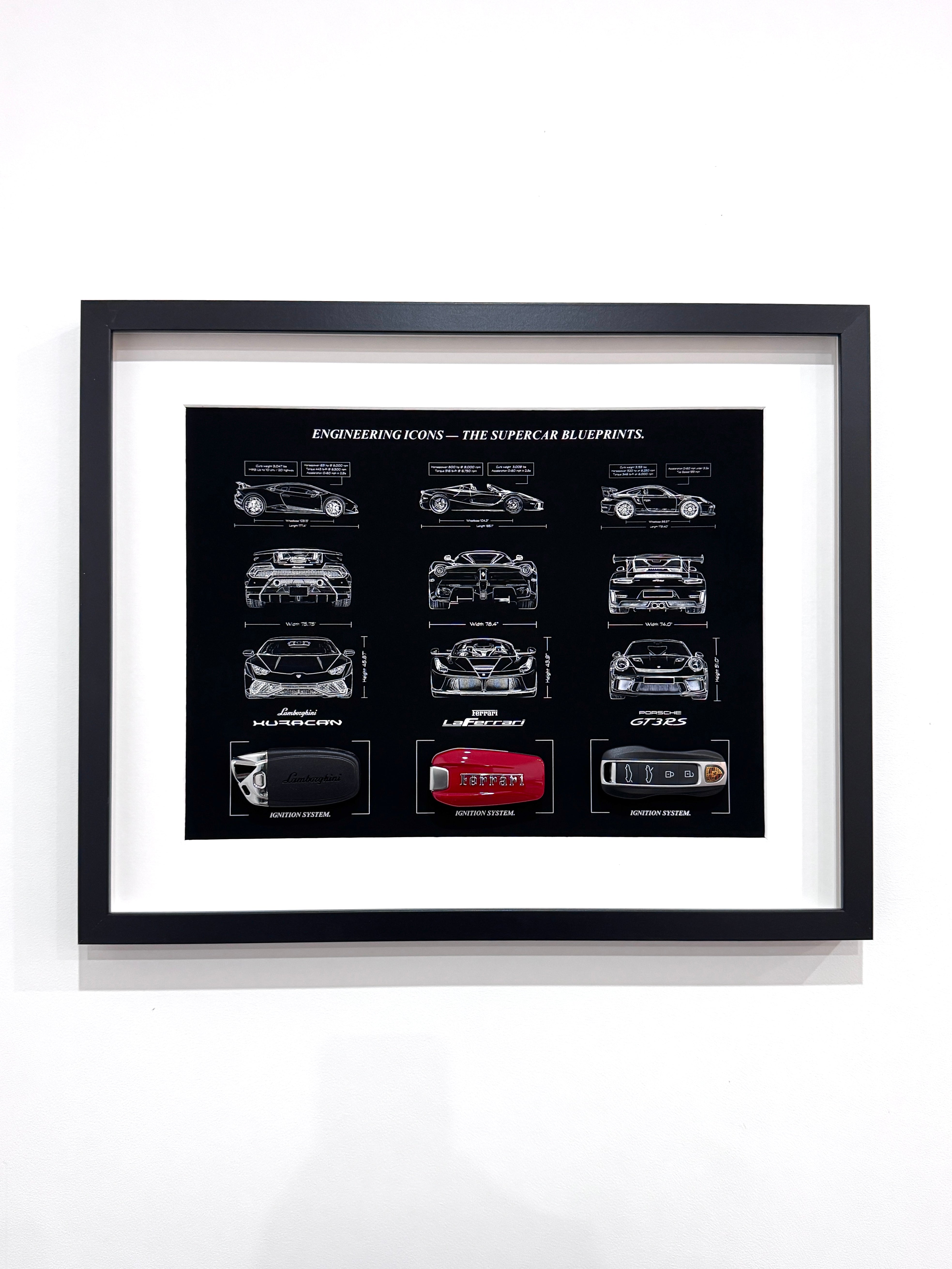 Engineering Icons - The Supercar Blueprints & Keys Frame