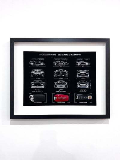 Engineering Icons - The Supercar Blueprints & Keys Frame