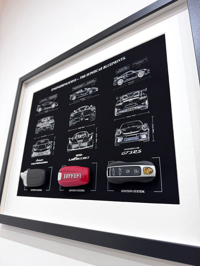 Engineering Icons - The Supercar Blueprints & Keys Frame
