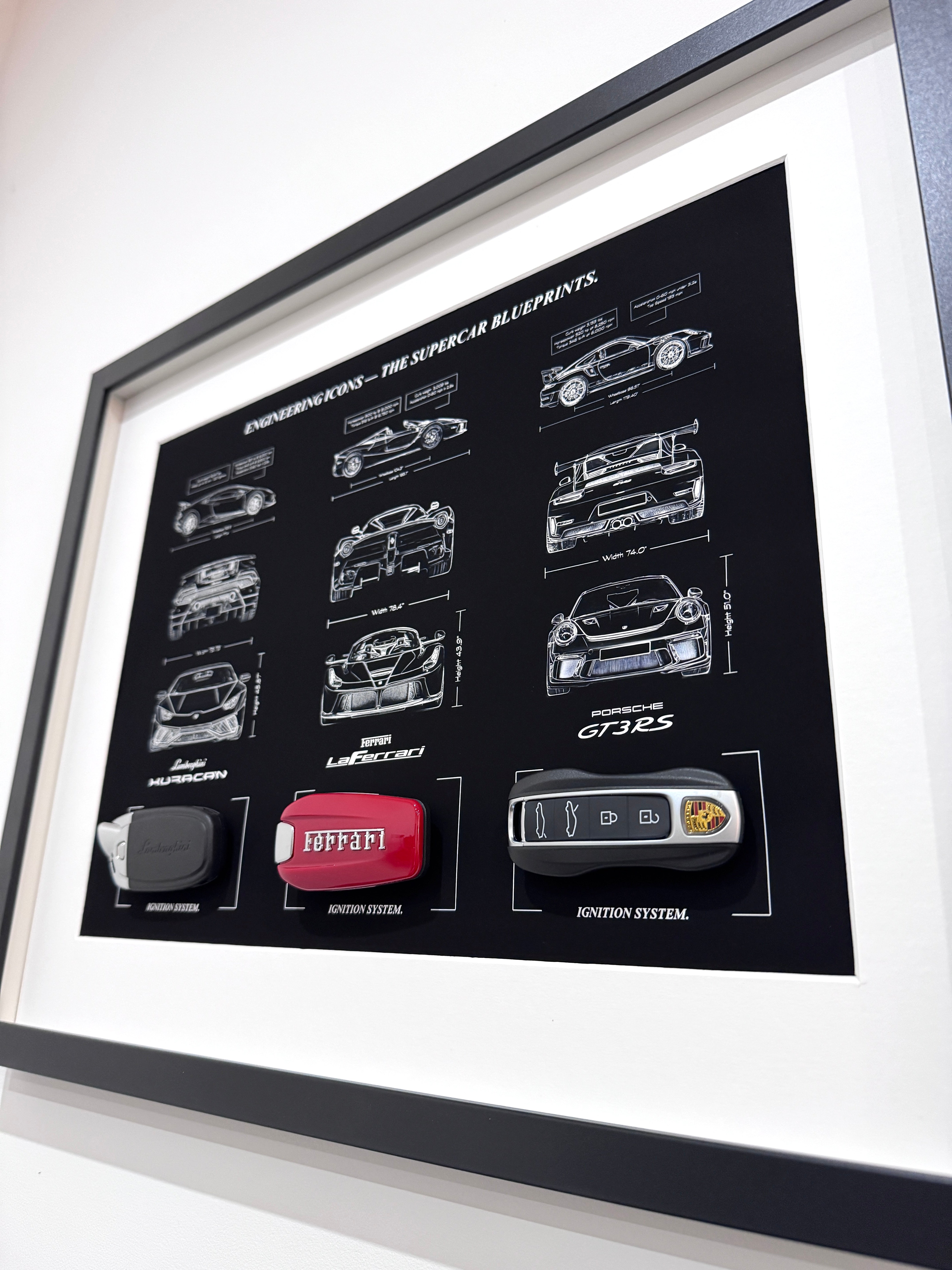 Engineering Icons - The Supercar Blueprints & Keys Frame