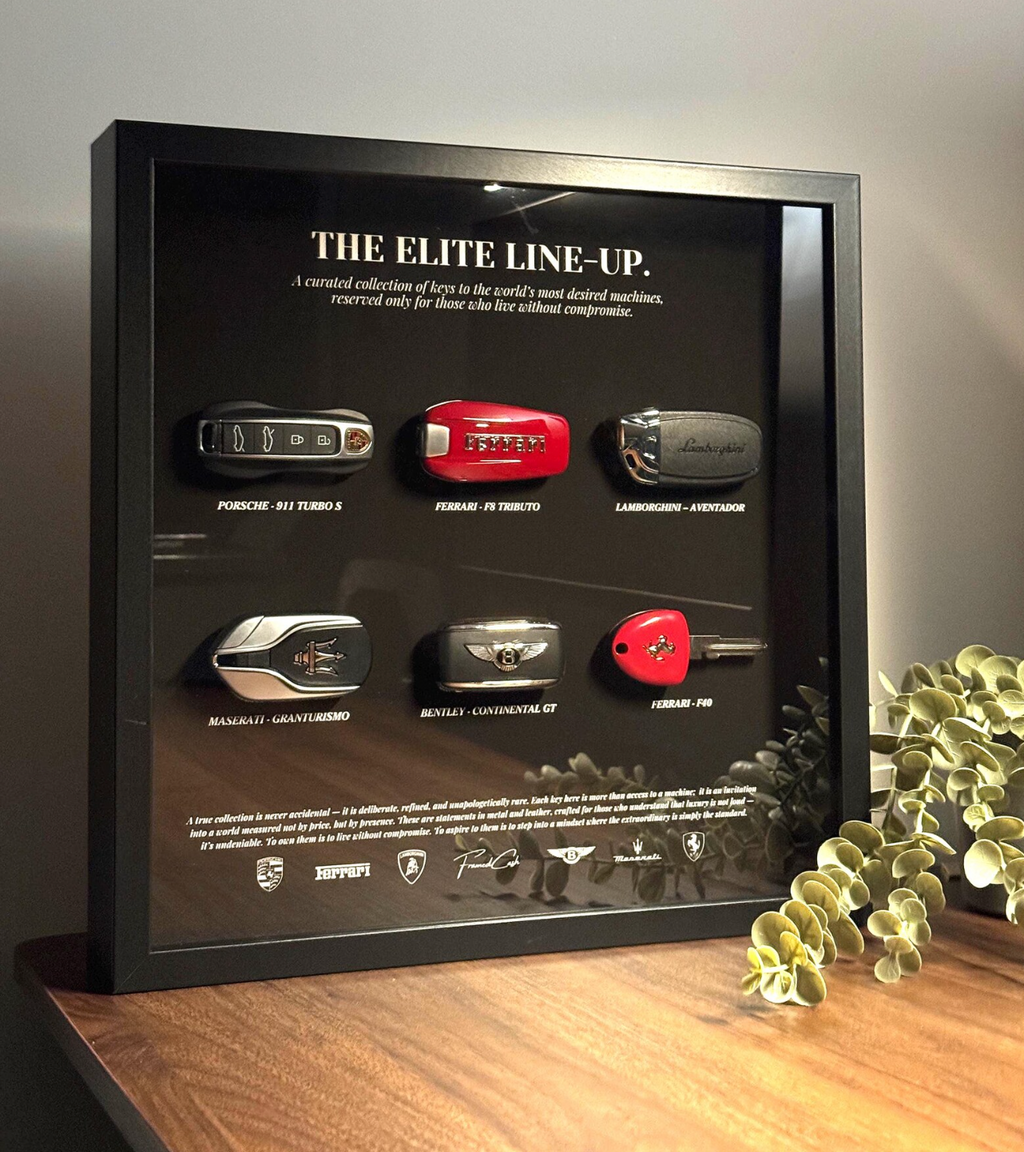 The Elite Line-Up | Luxury Supercar Keys Display