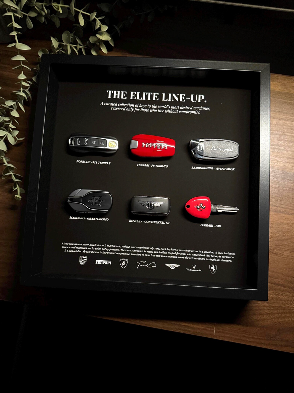 The Elite Line-Up | Luxury Supercar Keys Display