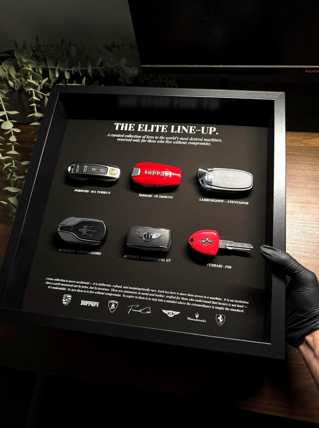 The Elite Line-Up | Luxury Supercar Keys Display