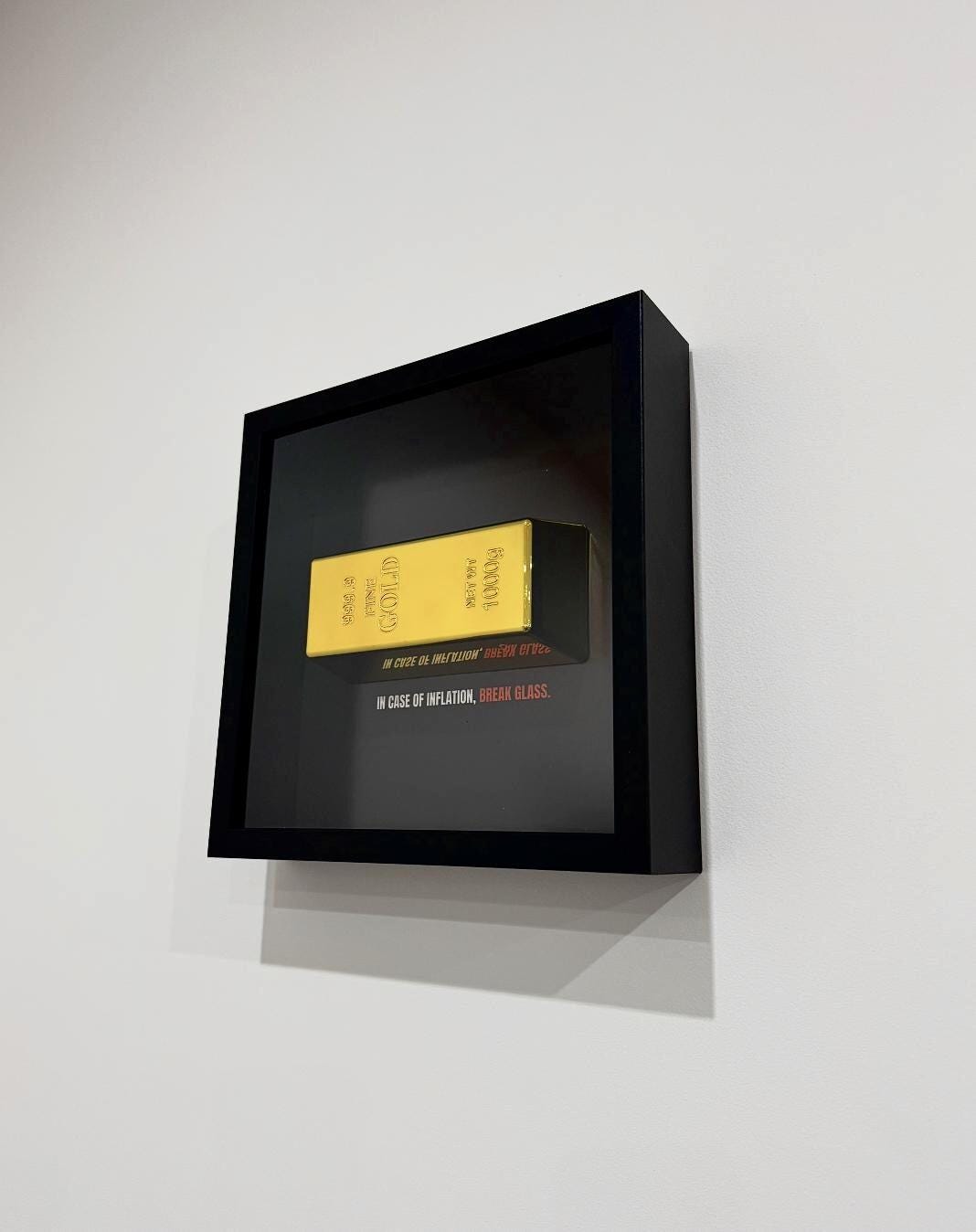 In Case of Inflation - Gold Bar Frame