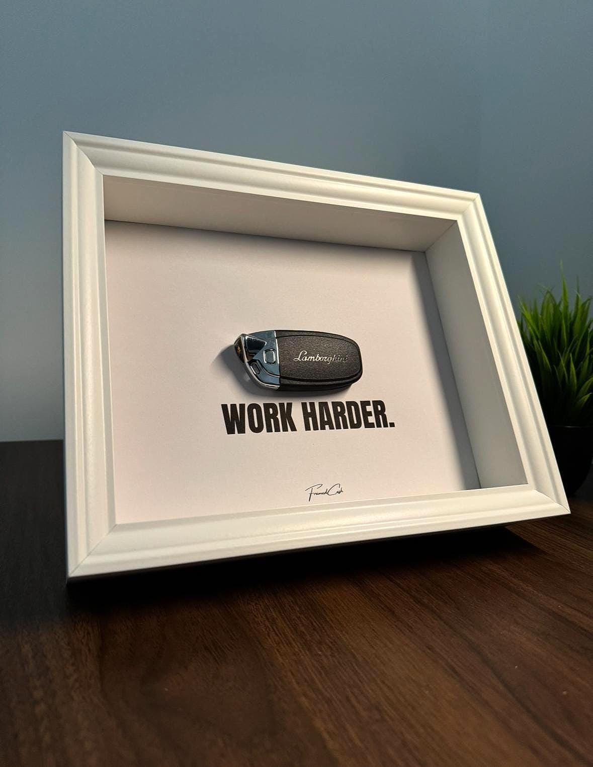 Lamborghini Key Frame – WORK HARDER (White)