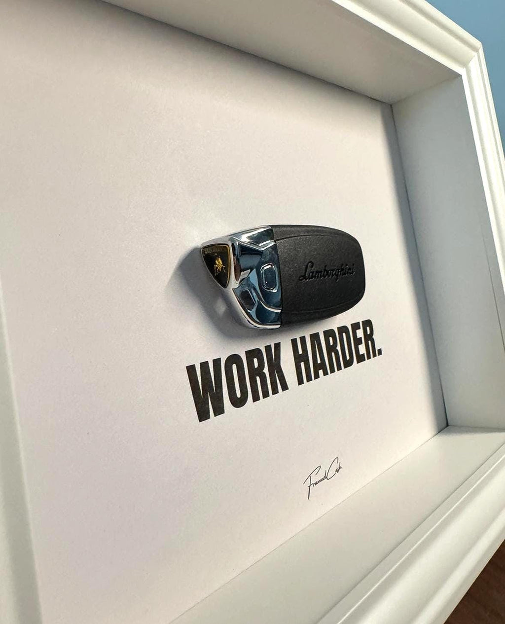 Lamborghini Key Frame – WORK HARDER (White)